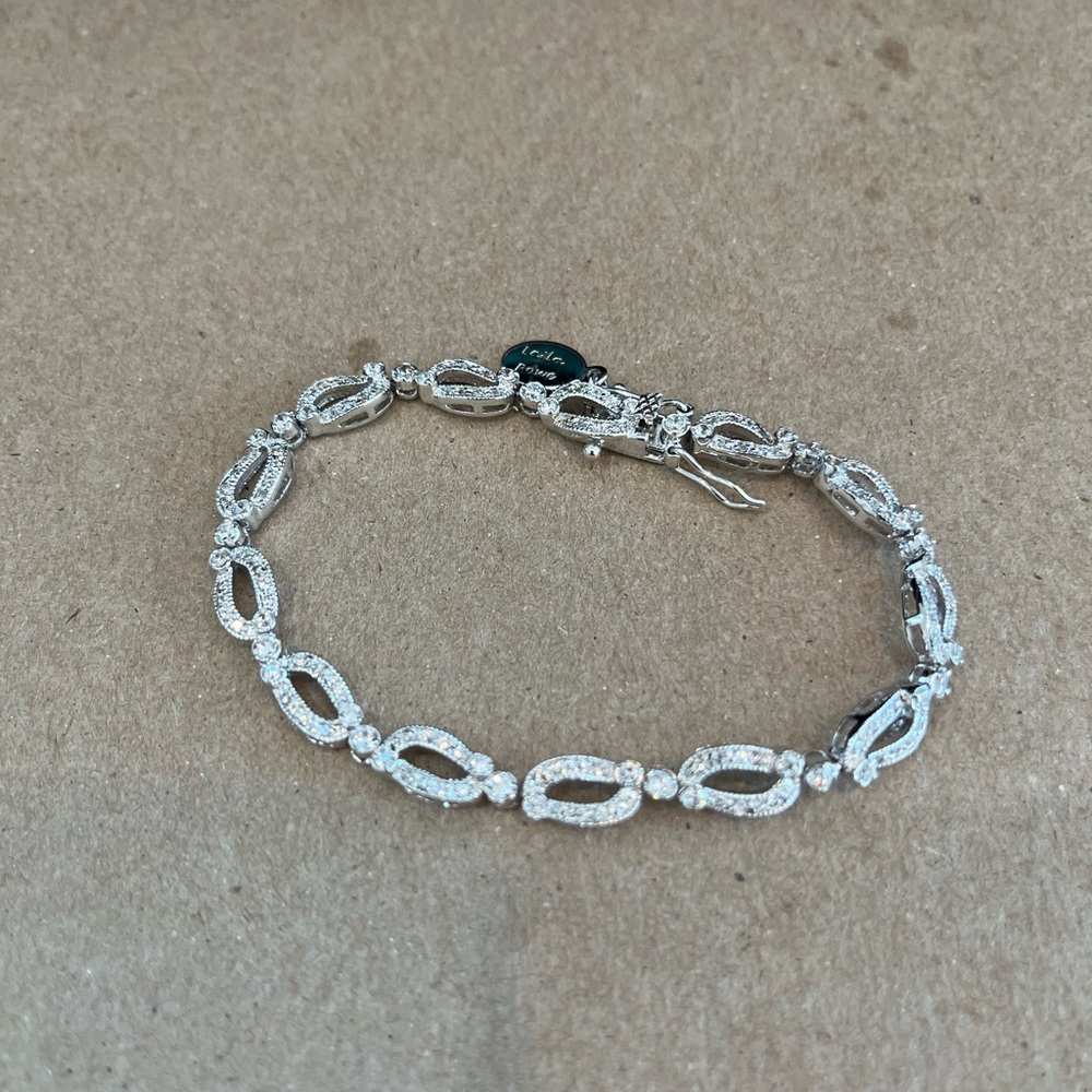 Laila Rowe silver rhinestone bracelet